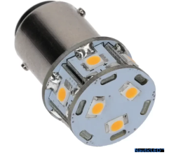 Nautic LED -  BA15S ENKEL 10-35VDC 1W/10W W